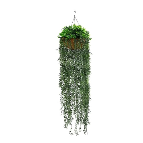 Artificial Hanging Fern Basket UV Resistant 35cm