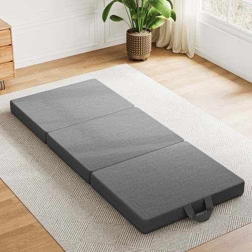 BedStory Folding Mattress Small King Single Trifold Mattress Firm Support Foam Washable Cover 190 by 80cm
