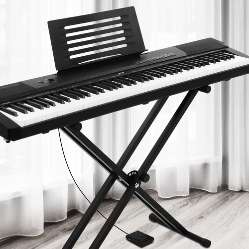 61 Key Digital Electric Piano Keyboard w Stand Lighted