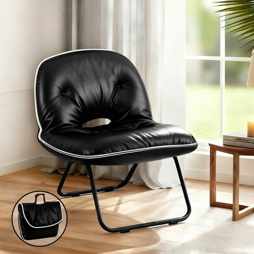 Foldable Chair 2-In-1 Armchair Lounge Chair Portable