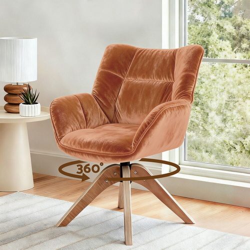 Swivel Chair Armchair Nursing Velvet