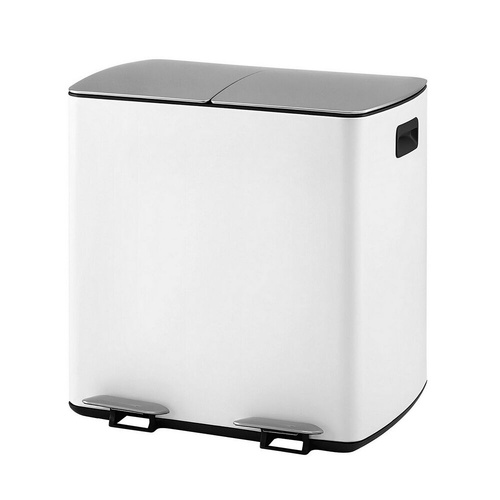 Pedal Bins Rubbish Bin Dual Compartment Waste Recycle Dustbins Rubbish Bins Range 2