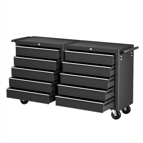 Tool Chest Trolley 10 Drawers Toolbox Storage
