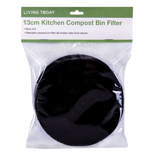Living Today 6PC Kitchen Compost Bin Filter