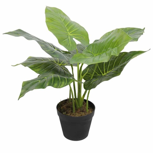Artificial Potted Taro Plant Elephant Ear