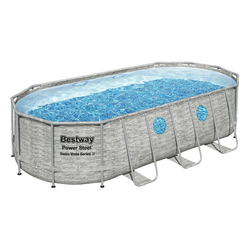 Bestway Swimming Pool Steel Frame Above Ground Pools Filter Pump Ladder