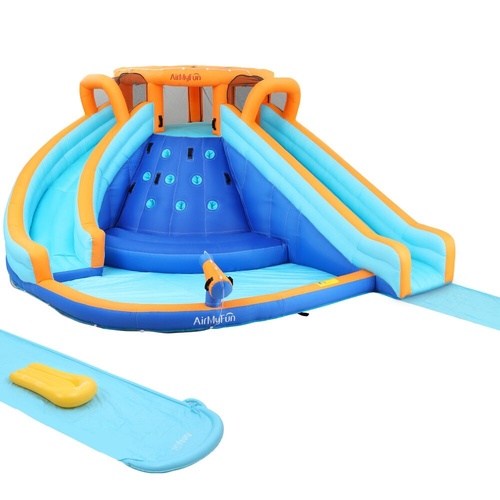 AirMyFun Kids Inflatable Pool Water Double Slide Park Jumping Castle