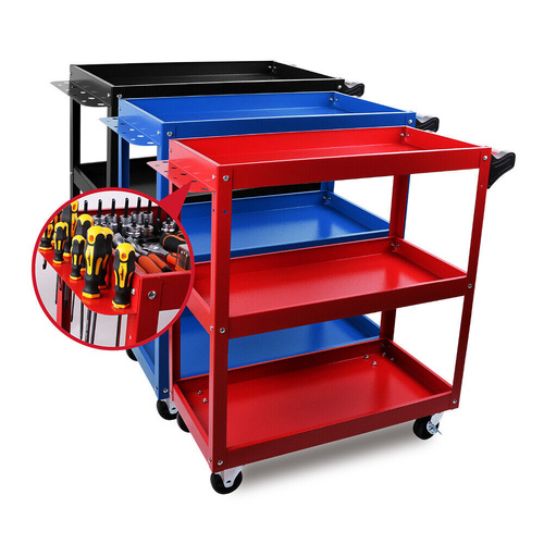 3-Tier Tool Cart Trolley Tool Box Workshop Garage Storage 150KG Organizer Garage