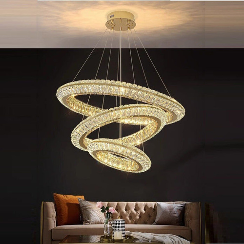 BAMDECOR C3312 3 Crystal Chandelier Living Room Chandelier Crystal Chandelier Room Dining Room lamp New Bedroom Lamps Lighting Villa Light Luxury Post
