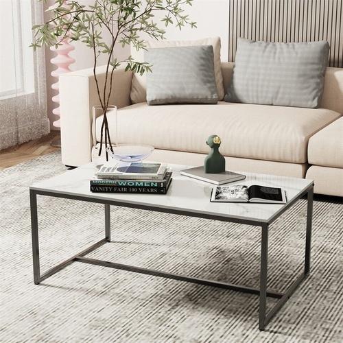 Elegant Heavy Duty Stone Coffee & Side Table