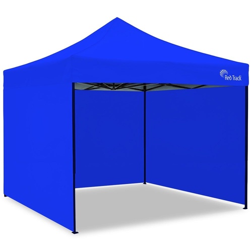 TRACK 3 by 3m Premium Pop Up Gazebo Marquee, Patented Steel Cable Canopy Support System, Wheeled Carry Bag, Side Walls, UV Block, Reinforced Frame, B