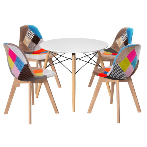 1 Dining Table and 4 Chairs Set DSW