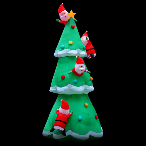 Christmas Inflatable Santa Tree Illuminated Decorations