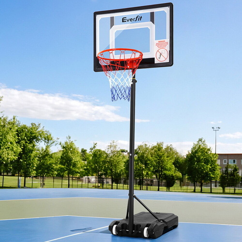 Basketball Hoop Stand System Adjustable Portable Pro Kids Clear