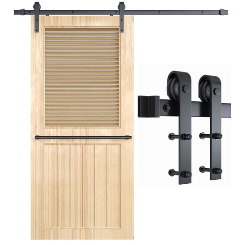 Sliding Barn Door Hardware Kit Heavy Duty Rust Resistant