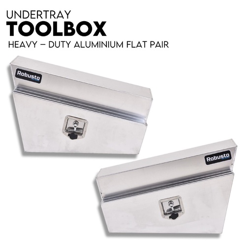 Under Tray Tool Box Underbody Pair Set Aluminium