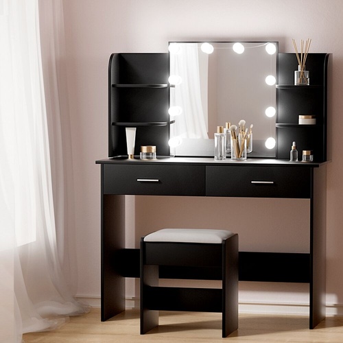 Dressing Table Set Stool 10 Led Bulbs Dulcea