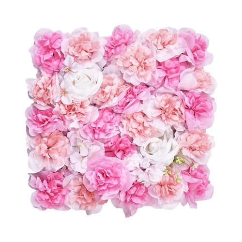 VEVOR 3D Flower Wall Panel, , Artificial Floral Wall Background Mesh Backing Mat,Seamless Design&Easy Installation for Wedding Vale 15 by 15 inch