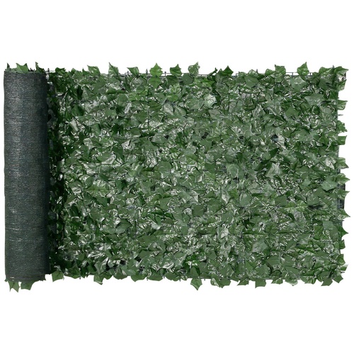 VEVOR Ivy Privacy Fence, Artificial Green Wall Screen, Greenery Ivy Fence with Mesh Cloth Backing and Strengthened Joint, Faux Hedges V