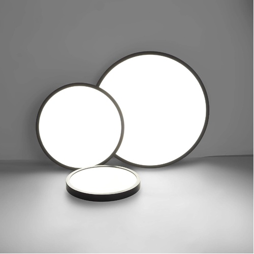 LED Ceiling Light Fixture, Light, 4500K,Black Natural