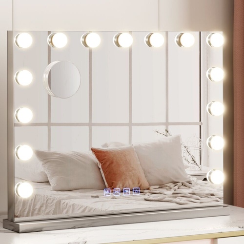Embellir Bluetooth Makeup Mirror Hollywood Vanity with LED Light Wall