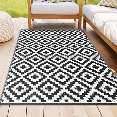 Outdoor Rugs Large Carpet Reversible Area Mat PP Dual-Sided Patio Rug