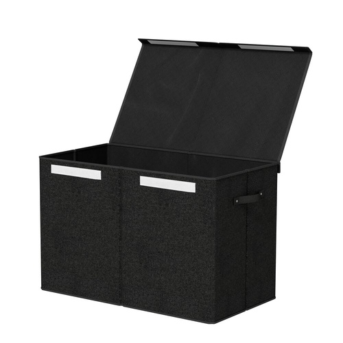 Toy Box Chest Storage with Flip-Top Lid Foldable Organizer Bins