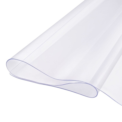 Plastic Table Cover, 2.0 mm Thick Clear Table Protector, Rectangle PVC Desk Mat, Waterproof & Easy Cleaning Desk Pad Tablecloth, for Offi
