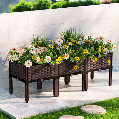 Fingers Garden Bed PP Planter Box Raised Container Growing Herb