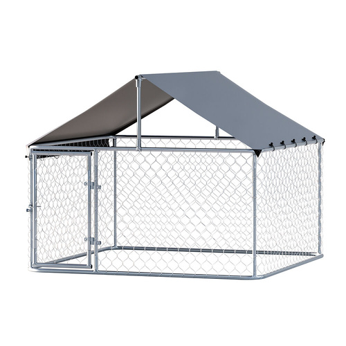 i.Pet Dog Kennel Large House Pet Run Cage Puppy Outdoor Enclosure With Roof