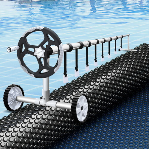 Aquabuddy Pool Cover 600 Micron w Roller 5.55m Swimming Pools Solar Blanket