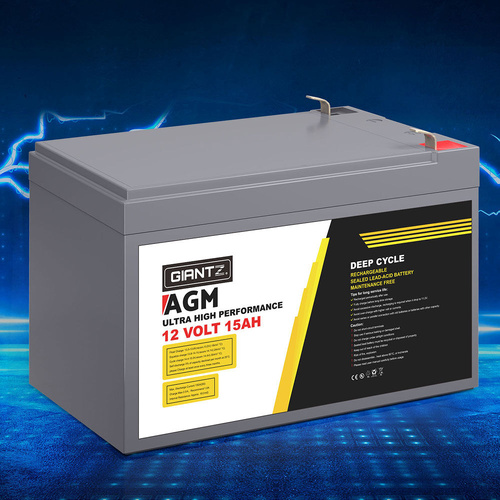 AGM Battery Deep Cycle Box Portable Solar Caravan Camping