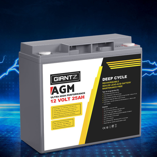 AGM Deep Cycle Battery Box Portable Solar Caravan Camping