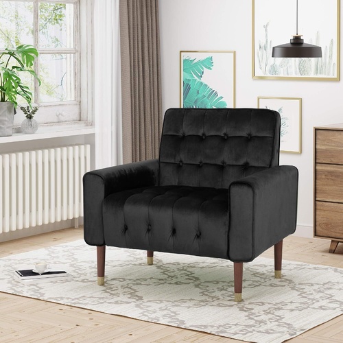 Lewisham Tufted Velvet Armchair