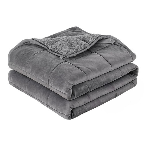 Weighted Blanket Adults Kid Anti Anxiety Gravity Blankets Sherpa Fleece