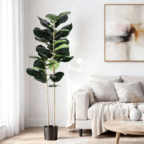 Artificial Fiddle Tree Faux Trees Indoor Decor Artificial Plants Lifelike Plant