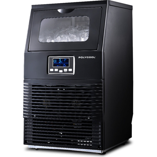 POLYCOOL Commercial Ice Maker Machine up 24hr Timer & Self Cleaning Programs