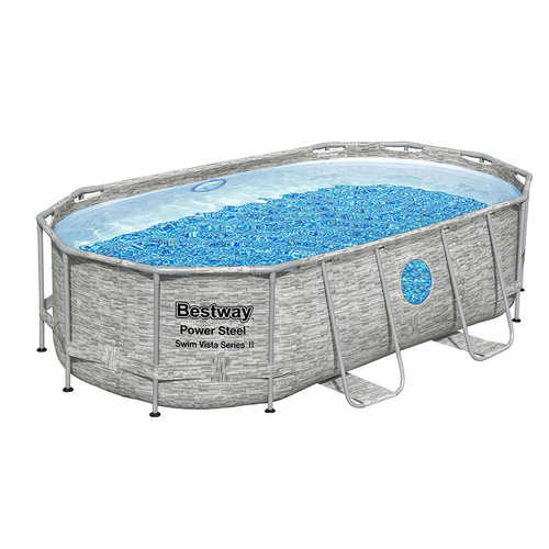 Swimming Pool Steel Frame Above Ground Pools Filter Pump Ladder