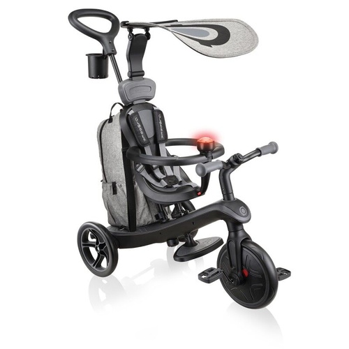 Globber EXPLORER Trike 4in1 DELUXE PLAY -Black Grey