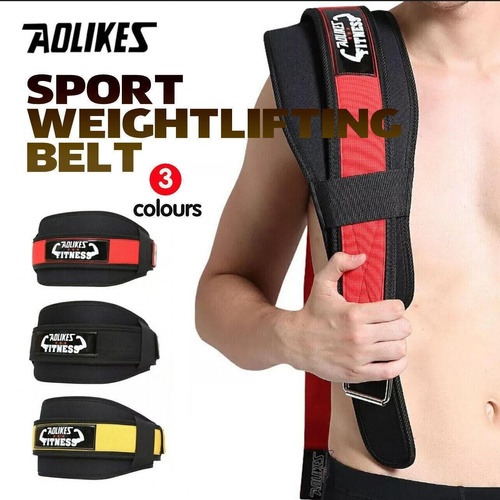 Fitness Weight Lifting Belt Barbell Dumbell Training Back Support Men Women