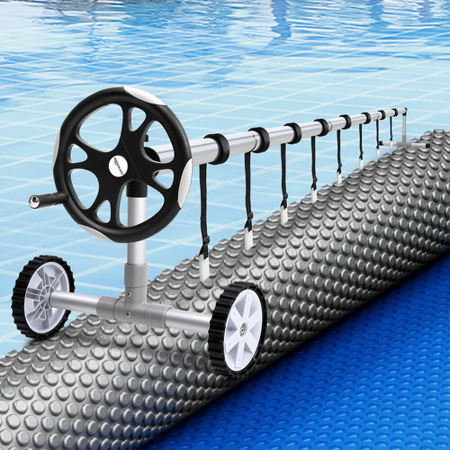 Aquabuddy Pool Cover 600 Micron w Roller Swimming Pools Solar Blanket