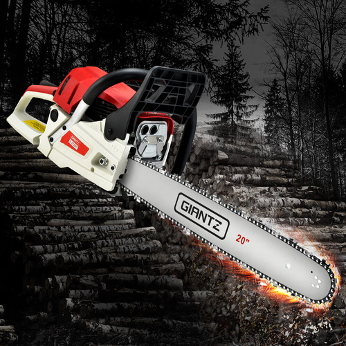 Chainsaw Petrol 62CC Bar Commercial E Start Pruning Chain Saw Chainsaw Petrol 62CC Bar