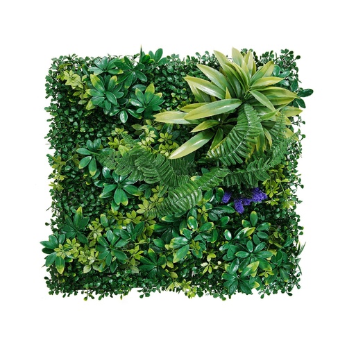 VEVOR Artificial Grass Wall Panels Inch 3D Combination Greenery Boxwood Panel Indoor Outdoor Decor 20 by 20 inch
