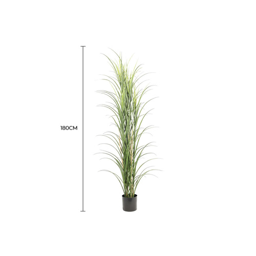 Premium Potted Artificial Long Grass UV Resistant
