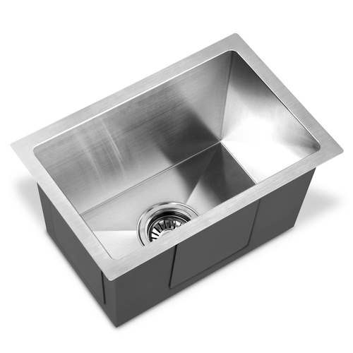 Stainless Steel Kitchen Sink Under Top Flush Mount Silver Single Bowl Kitchen Sinks