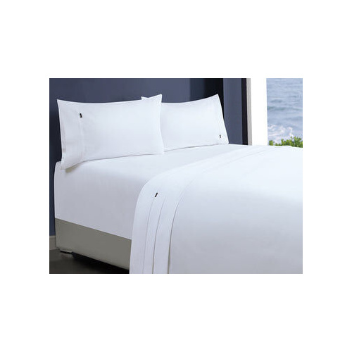 egyptian cotton 1 fitted sheet and 2 pillowcases White