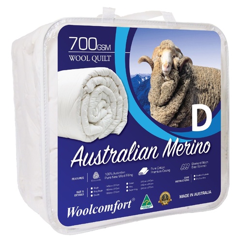 Aus Made Merino Wool Quilt 700GSM