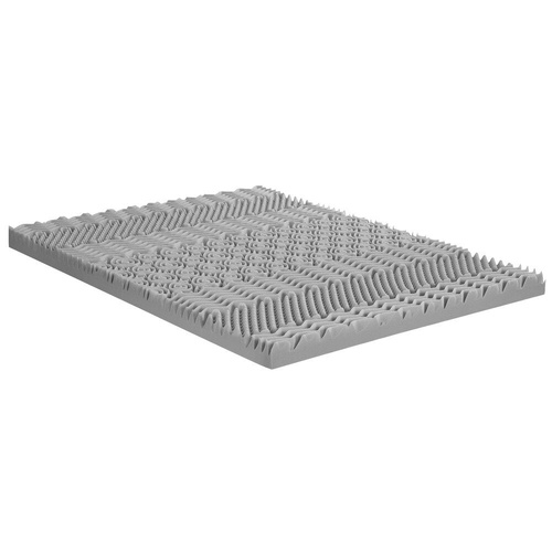 8cm Memory Foam Mattress Topper 7-Zone Graphite