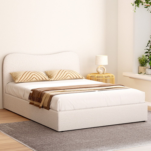 Bed Frame Boucle DARA Double Bed Frames Range 2