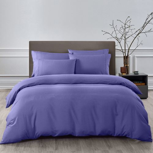 Royal Comfort Quilt Cover Set Bamboo Cooling Hypoallergenic Breathable - - Royal Blue